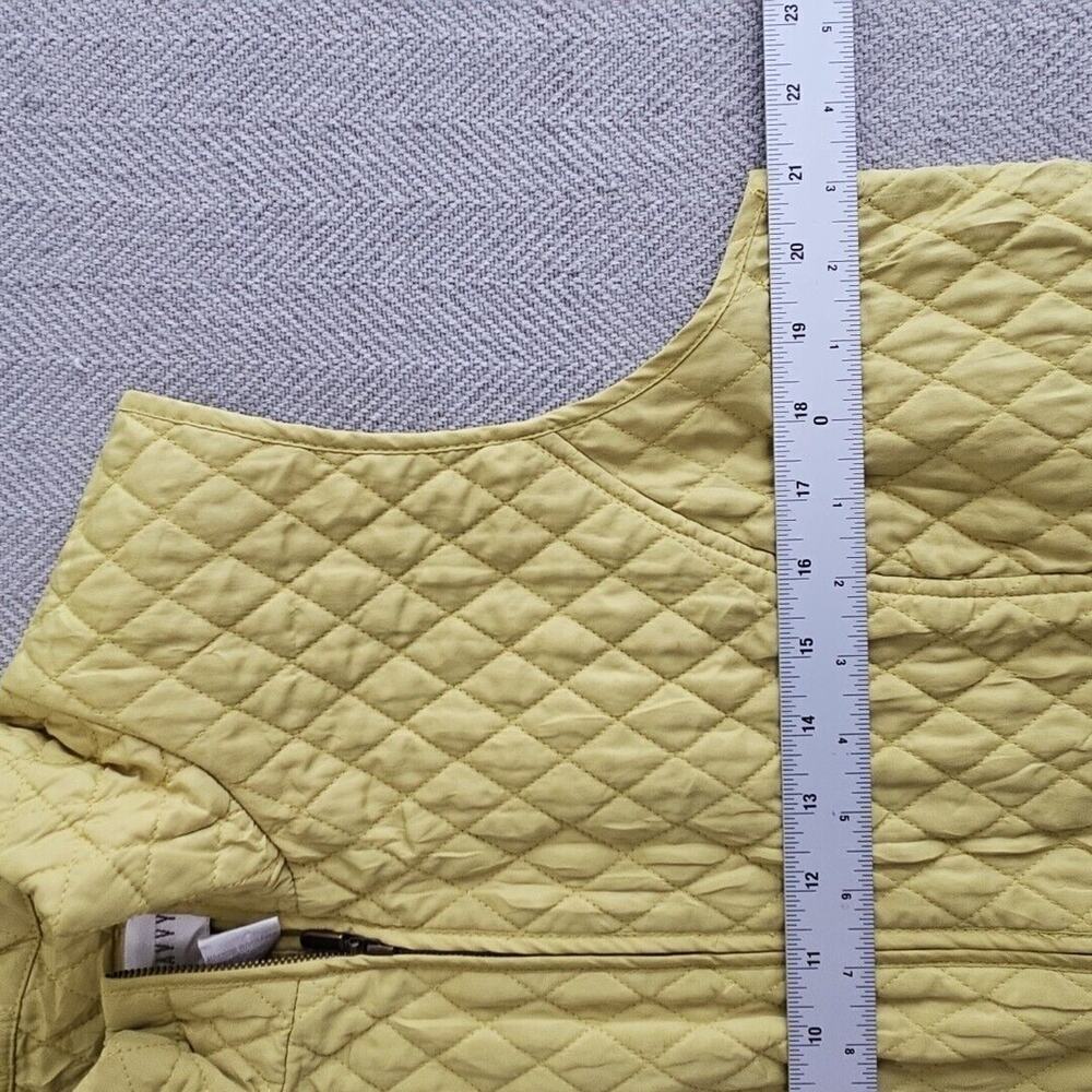 Sport‎ Savvy Sz Large Pistachio Green Diamond Quilted Women’s Zip-Up Vest Jacket - Picture 9 of 10
